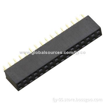 PH2.0 2*16P Straight H6.35 Female Header with 1/2/31/32P Contact Point/Gold-plated/3u-inch PA6T
